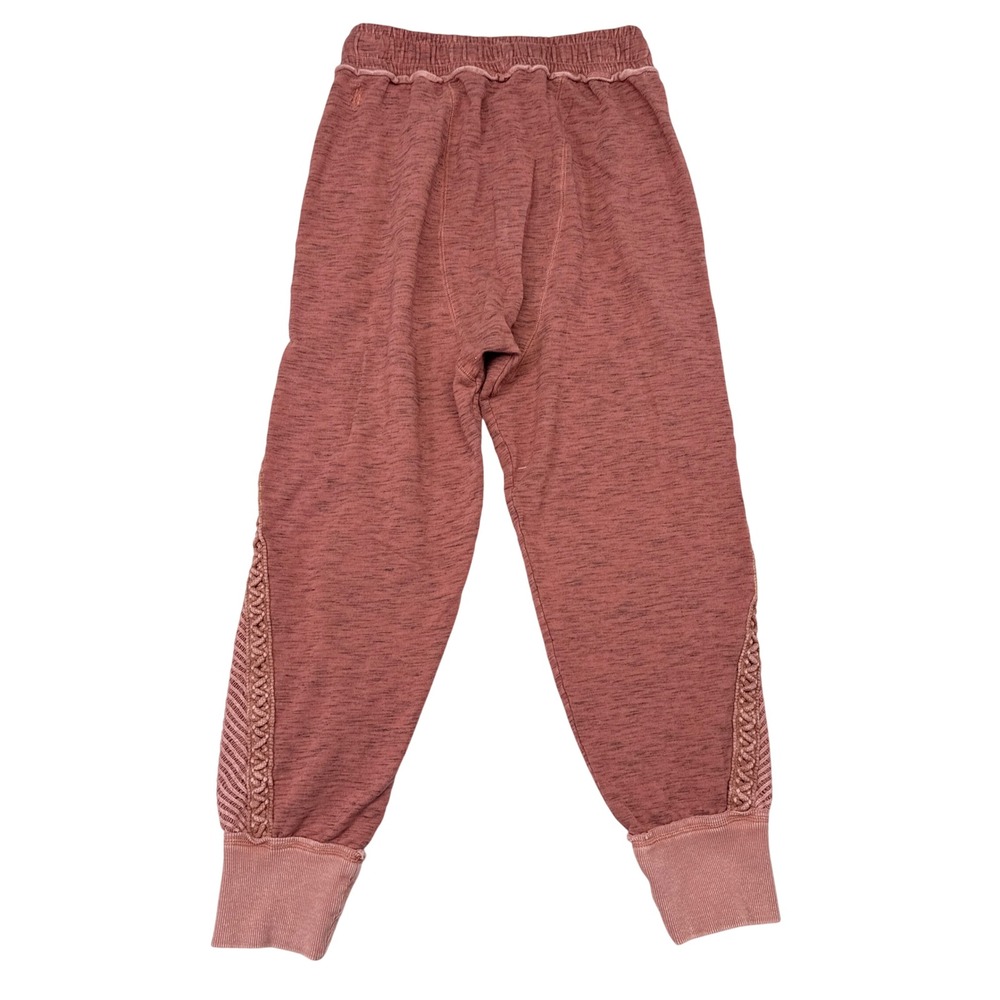 Free People FP Movement‎ Mountain High Cable Joggers Size Small Pink Sweatpants - Picture 4 of 11